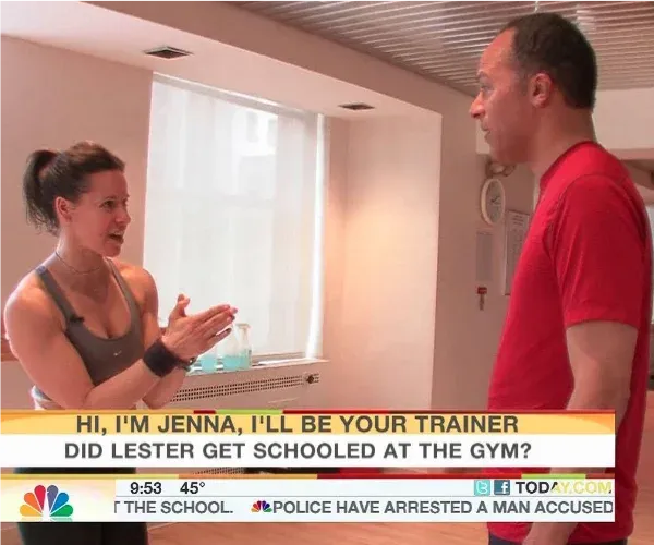 Jenna Wolfe with Lester Holt