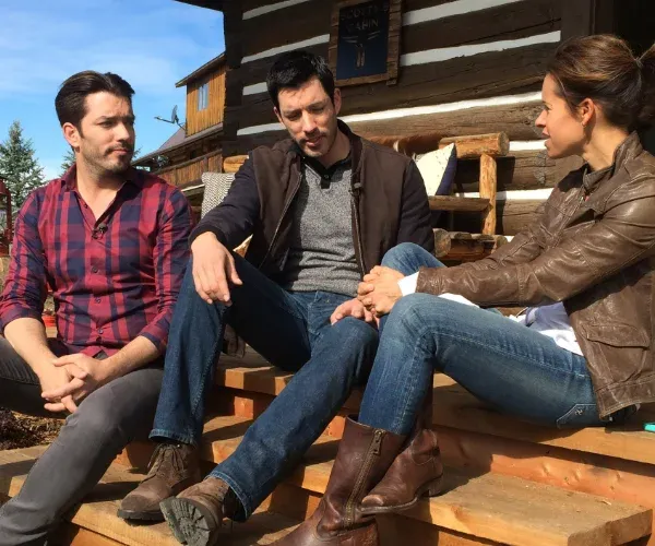 Jenna Wolfe with the Property Brothers